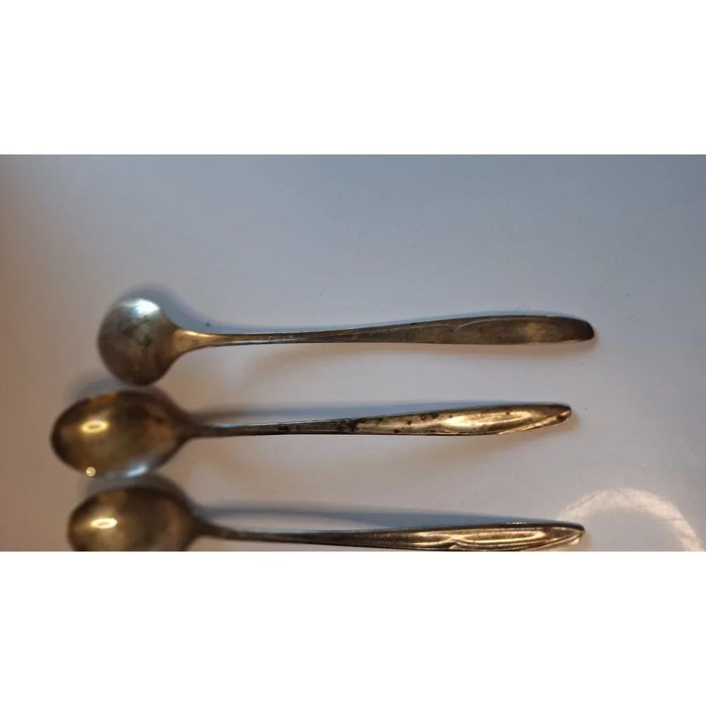SUPREME SILVER SILVERPLATE ICED TEA SPOONS SET OF 6 VINTAGE FLATWARE 5.5